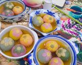 Hình bước làm 6 của món Chè trôi nước hoa ngũ sắc