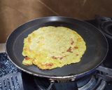 A picture of step 3 of Moong dal chilla.