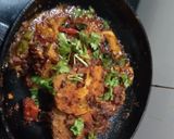 A picture of step 6 of Yam fry.