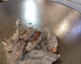 A picture of step 1 of Roll Pork Sices in Teriyake Sauce.