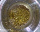 A picture of step 1 of Sabut moong dal/ Hari moong dal.