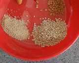 A picture of step 1 of Paneer Kolhapuri masala.
