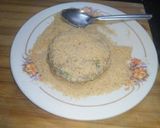 A picture of step 3 of Spicy Aloo veg Burger.