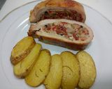 Foto del paso 4 de la receta: Matambre de cerdo relleno a los dos chorizos