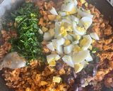 A picture of step 3 of Arroz Tapado de Pollo.