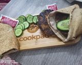 A picture of step 6 of Kabab Wrap.