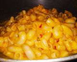 A picture of step 6 of Schezwan panne pasta.