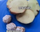 Gambar langkah 1 resipi Daging Masak Sambal Lemak Daun Kesum.