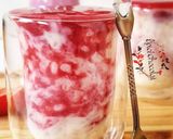 Une image de l'étape 4 de RIZ AU LAIT FRAISES - FRAMBOISES.