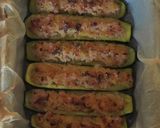 A picture of step 6 of Zucchini Stuffed with Ham and Parmesan Cheese.