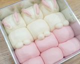 Foto langkah ke 4 dari resep Bunny Breadroll/ Roti Sobek karakter kelinci.