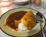 Foto langkah ke 3 dari resep Omurice sederhana.
