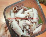 Foto langkah ke 1 dari resep Cumi asin pete lado ijo.