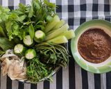 รูปขั้นตอนการทำที่ 5 ของ น้ำพริกตาแดงมะแขว่นปลาย่าง🌶️🧄ทานกับชะอมไข่ 🥚ไข่ต้ม และหมูยอเซเว่น😅