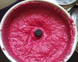 A picture of step 1 of Beetroot dahivada.