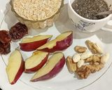 A picture of step 1 of Apple Chia Seeds Oats Smoothie.