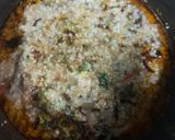 A picture of step 5 of Proso millet with spinach green peas Dalia.