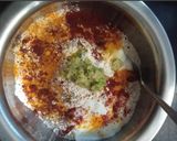 A picture of step 1 of Barley flour masala bhakri.