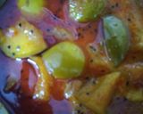 A picture of step 2 of Raw Mango vegetable (kacchi keri ka saag).