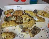 A picture of step 1 of Masala fry fish curry.