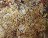 A picture of step 9 of Beef biryani.