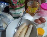Foto langkah ke 1 dari resep Bolu pisang kukus.