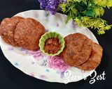 A picture of step 3 of Beetroot Pooris.