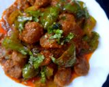 A picture of step 12 of Capsicum & Soya Chunks kadhai masala.