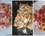 Foto del paso 1 de la receta: Salsa de bacon y champiñones 🍄 al cava 🍾