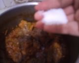 A picture of step 6 of Dhaba gosht.