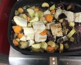 صورة لخطوة 4 من وصفة طبق رز مع صينية سمك بالخضار دايت