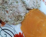 Foto del paso 6 de la receta: Hamburguesas de arvejas acompañado de puré de calabaza y papa 💕