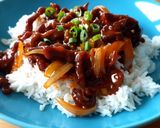A picture of step 7 of Chinese-style crispy beef.