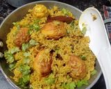 A picture of step 6 of Simple Egg Biryani.