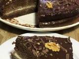 Tarta de chocolate, vainilla y nueces 🥜