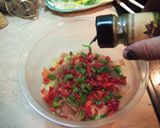 A picture of step 8 of Pasta Salad with Smoked Salmon and Lemon-Marinated Zucchini.