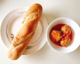 Hình bước làm 8 của món 🥖 Xíu mại sốt cà chua 🍅