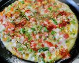 A picture of step 3 of Onion and Tomato Uttapam.
