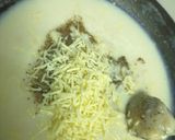 A picture of step 4 of Rice Fettuccine Pasta in Alfredo sauce.