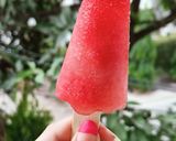 A picture of step 2 of Watermelon chuski.