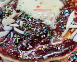 عکس مرحله 1 از دستور پنکیک بدون روغن