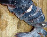 Hình bước làm 1 của món Cá lăng nướng cuốn bánh tráng