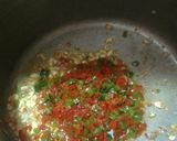 A picture of step 2 of Veggi fried rice.