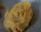 A picture of step 2 of Batata paratha potatoes paratha.