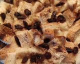 Foto langkah ke 4 dari resep Puding Roti Kismis.