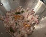 A picture of step 1 of Dahi methi.