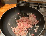 A picture of step 2 of Pancetta, Mushroom & Broccoli Gnocchi.