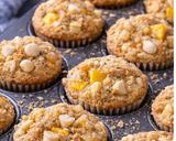 A picture of step 4 of Mango Macadamia Muffins.