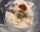 Une image de l'étape 8 de Nids de poireaux au brocciu, poivron rouge, olives et petits oignons.