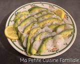 Carpaccio de Saint-Jacques et avocat étape de la recette 2 photo